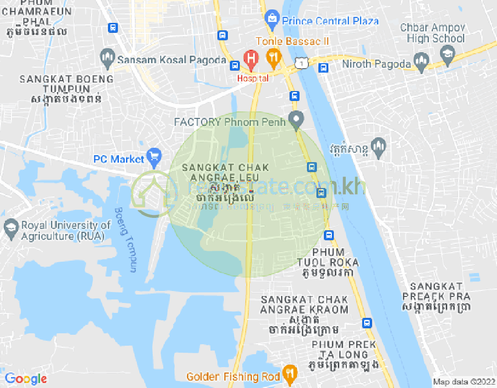 Mapa: Chak Angrae Leu, Meanchey, Phnom Penh