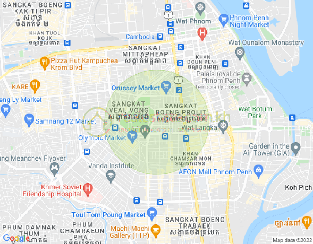 Boeung Prolit分区, 马卡拉区, 金边地图