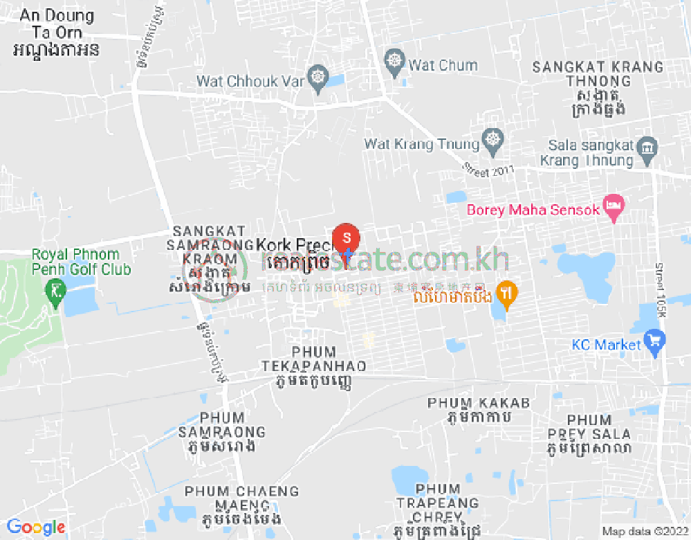 Krang Thnong分区, 森速区, 金边地图