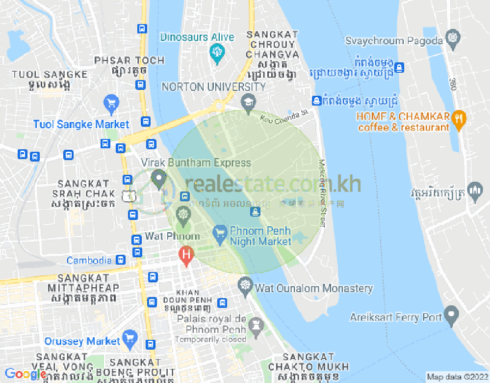 水净华区, 金边地图