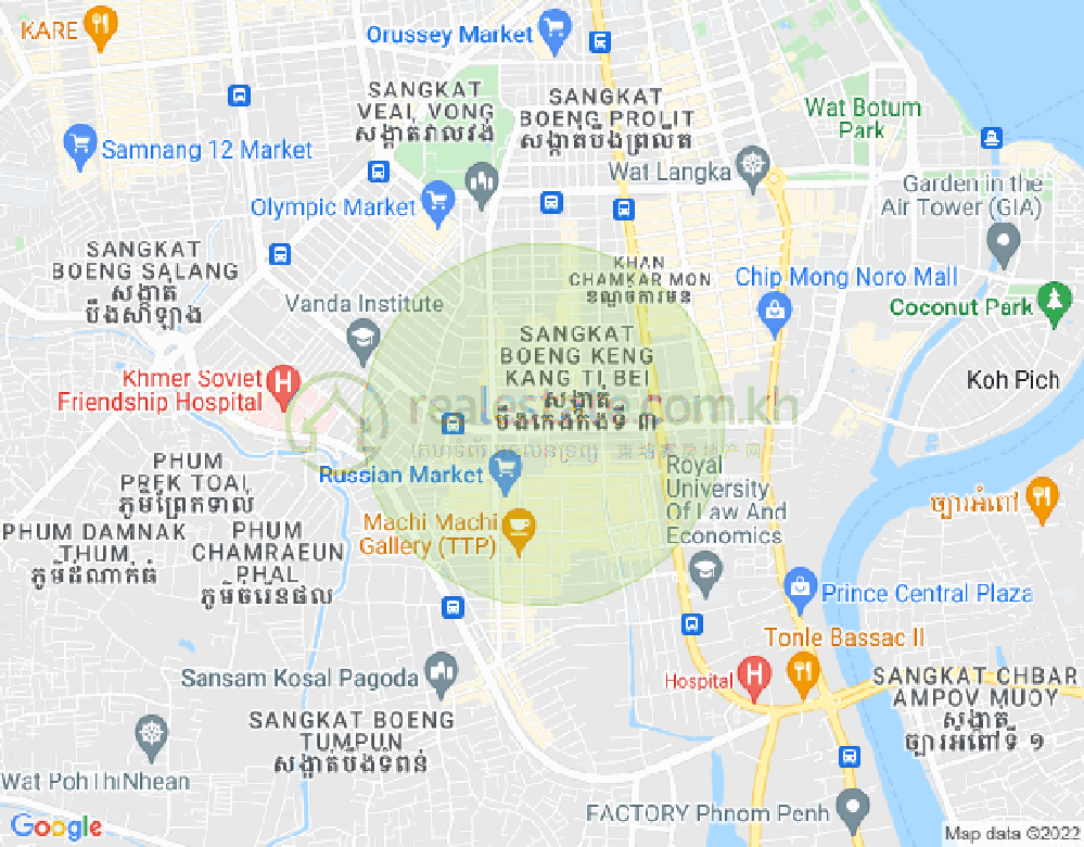 Mapa: Hello, BKK 3, Boeng Keng Kang, Phnom Penh