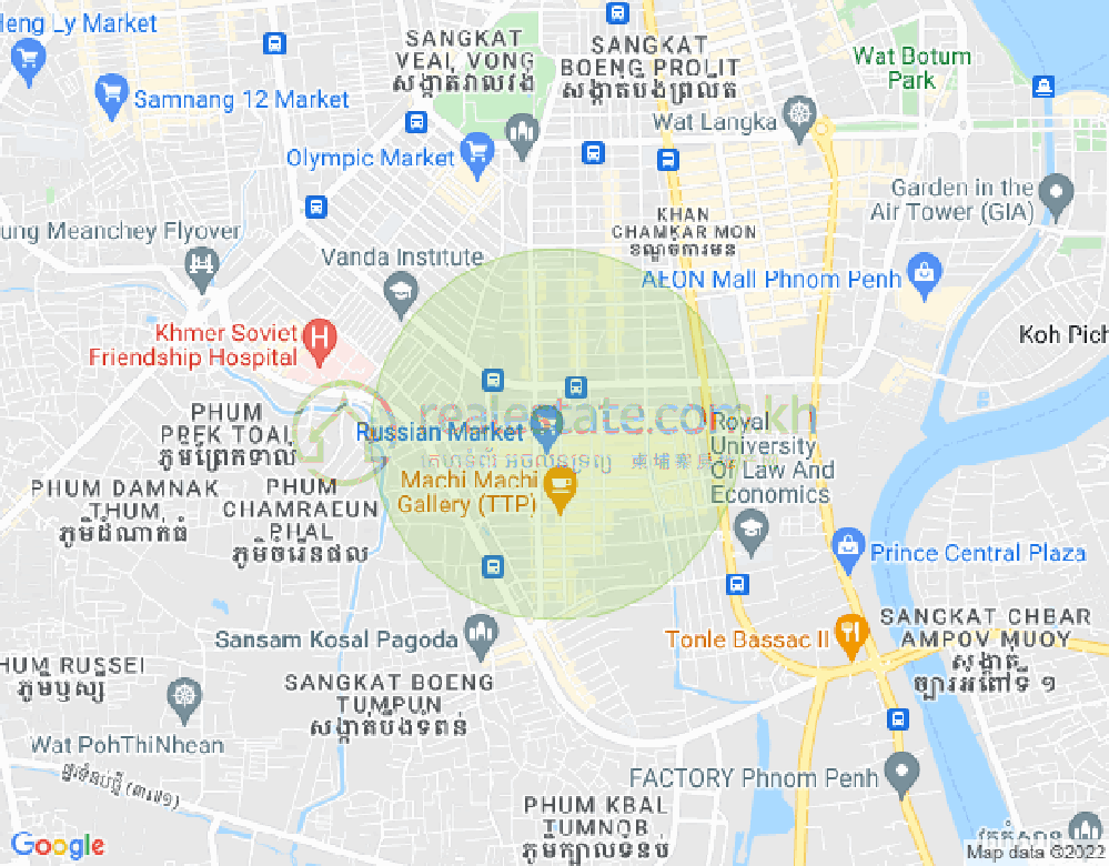 ផែនទី ទួលទំពូង១, ចំការមន, ភ្នំពេញ