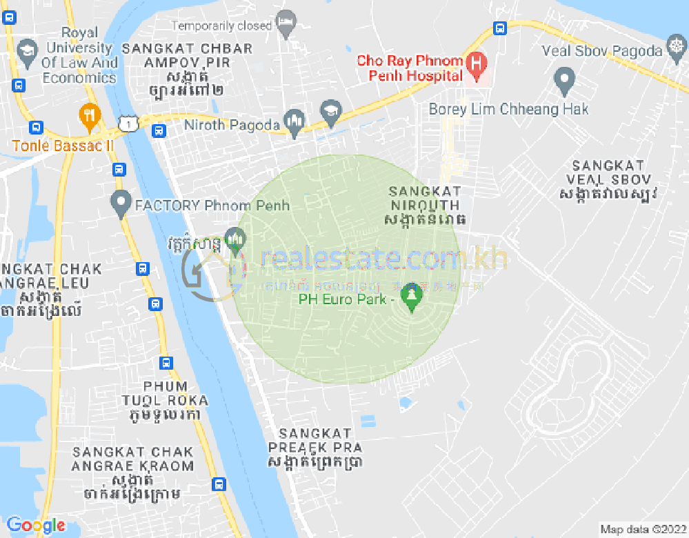 Carte de Chbar Ampov I, Chbar Ampov, Phnom Penh