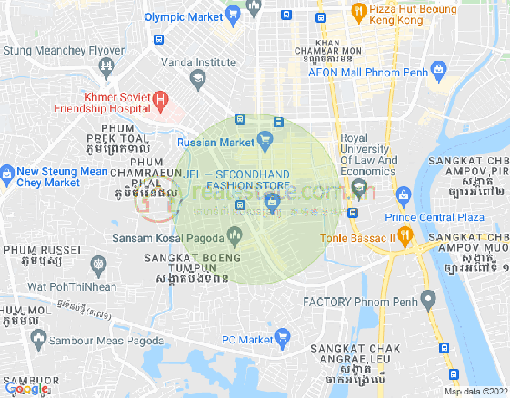ផែនទី ទួលទំពូង១, ចំការមន, ភ្នំពេញ