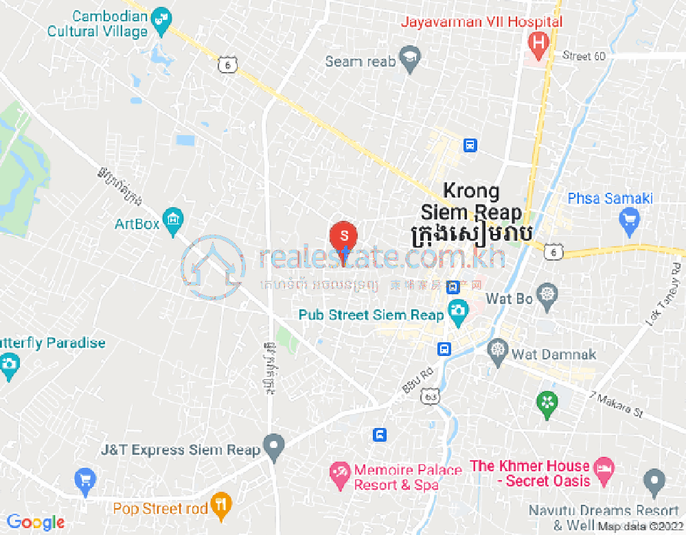Mapa: Svay Dankum, Siem Reap