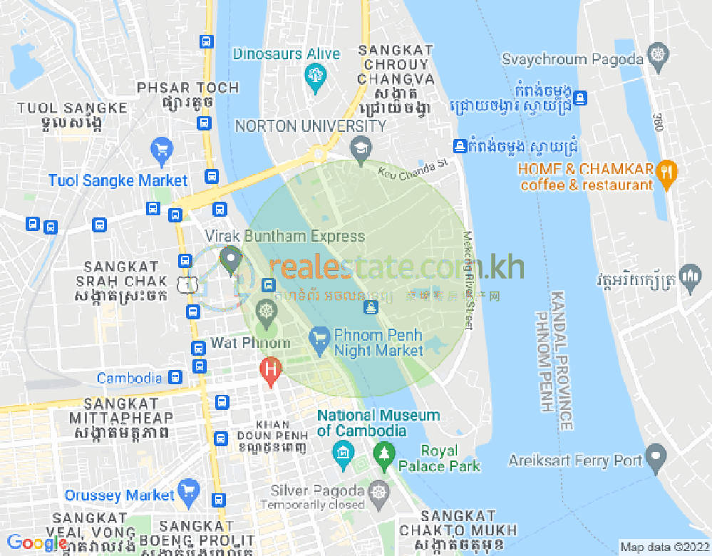 Mapa: Chroy Changvar, Phnom Penh