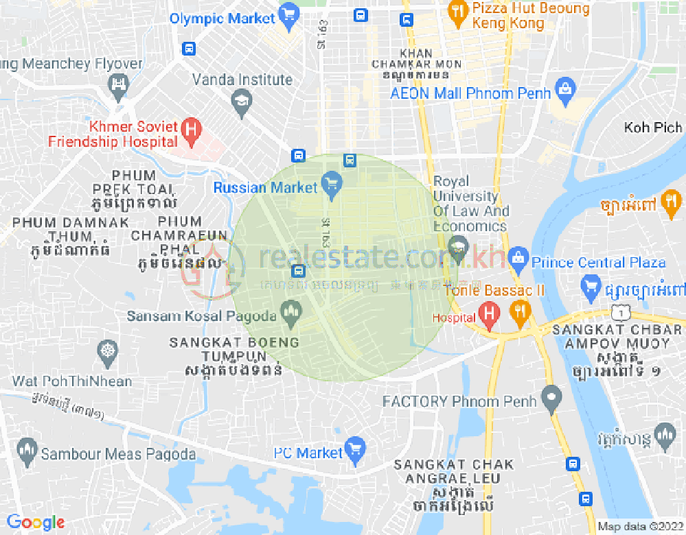 ផែនទី ទួលទំពូង១, ចំការមន, ភ្នំពេញ