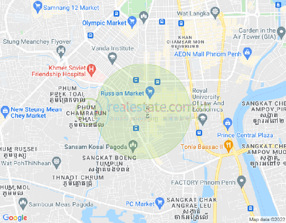 ផែនទី ទួលទំពូង១, ចំការមន, ភ្នំពេញ
