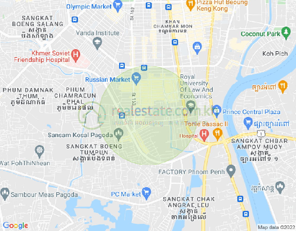 ផែនទី ទួលទំពូង១, ចំការមន, ភ្នំពេញ