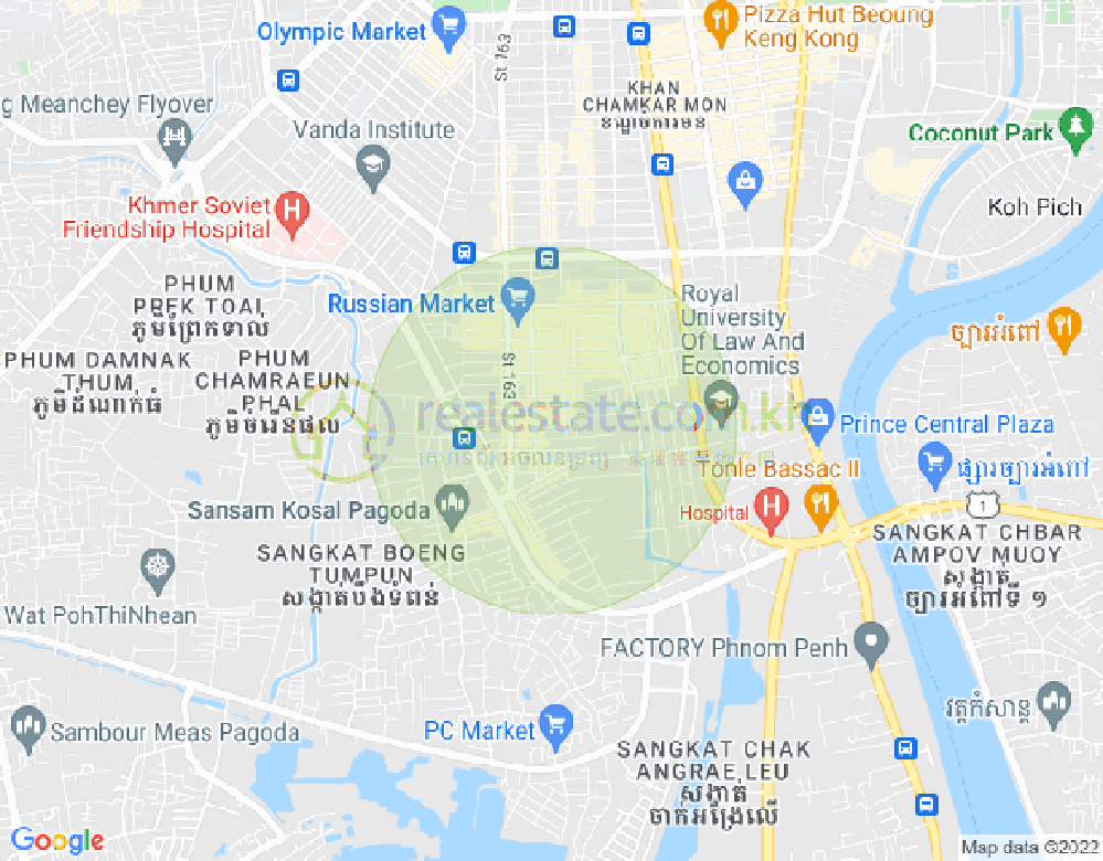 ផែនទី ទួលទំពូង១, ចំការមន, ភ្នំពេញ