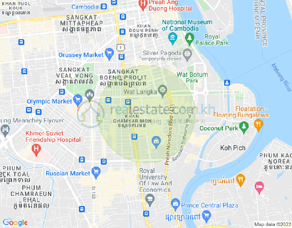 ផែនទី បឹងកេងកង១, បឹងកេងកង, ភ្នំពេញ