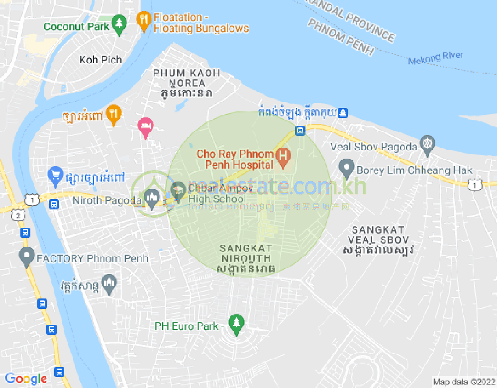 铁桥头区I分区, 铁桥头区, 金边地图