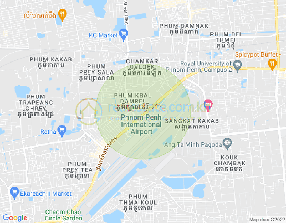 แผนที่ Kakab 1, โปร์แซนเจย, พนมเปญ