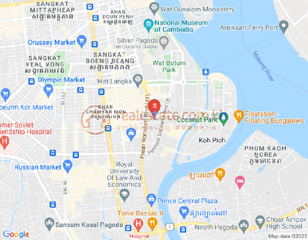 Boeung Prolit分区, 马卡拉区, 金边地图