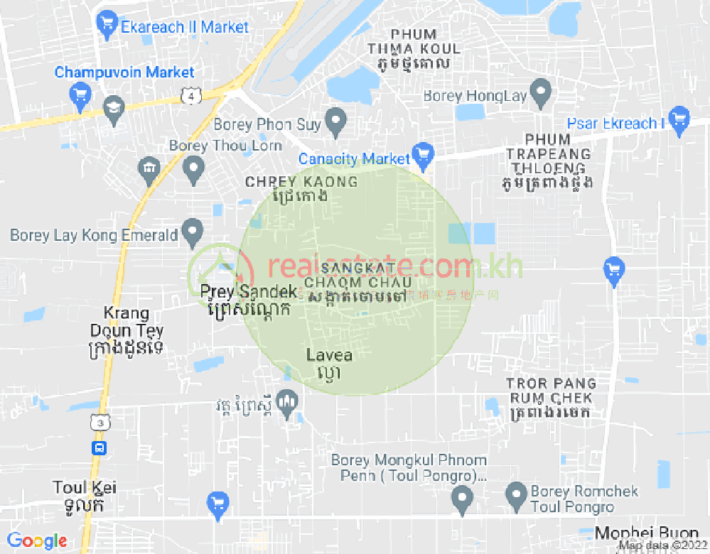 แผนที่ จอมเจา 1, โปร์แซนเจย, พนมเปญ