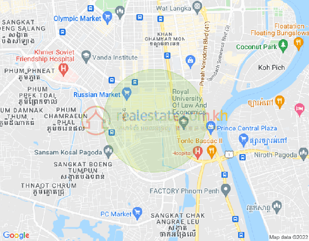 万禾密分区, 占卡蒙, 金边地图