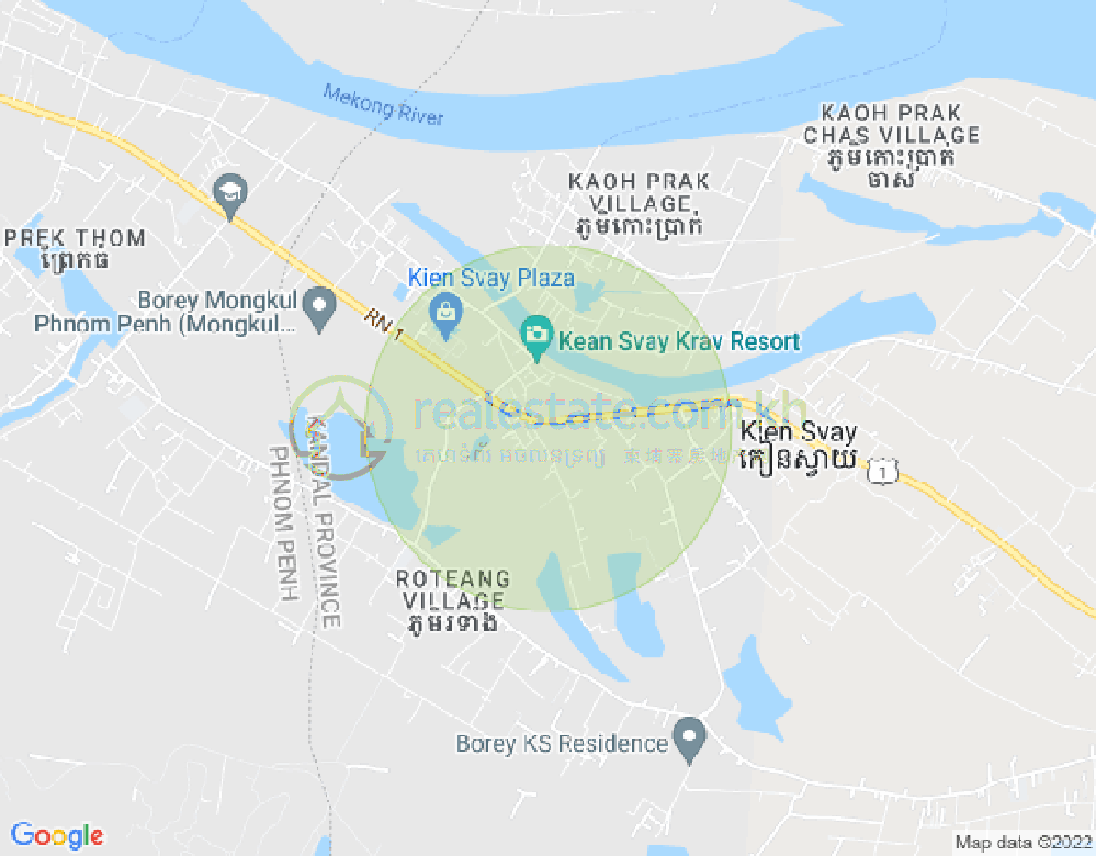 Map of Phum Thum, Kien Svay, Kandal