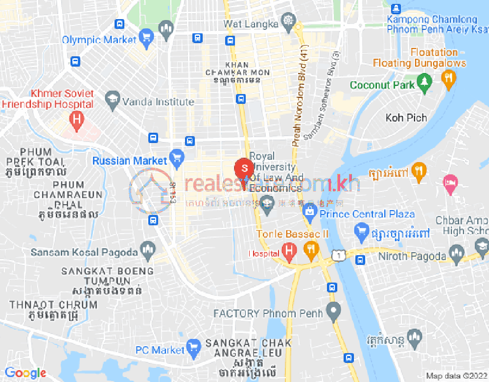แผนที่ บึงตระเบก, จัมการมอน, พนมเปญ