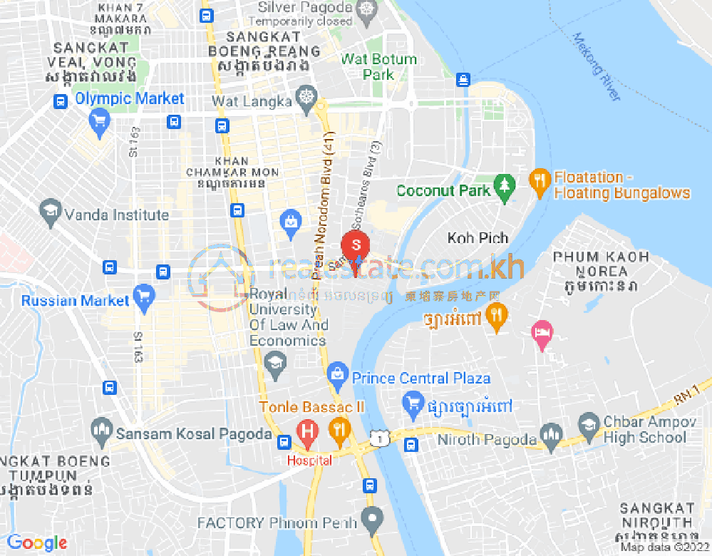 百色河分区, 占卡蒙, 金边地图