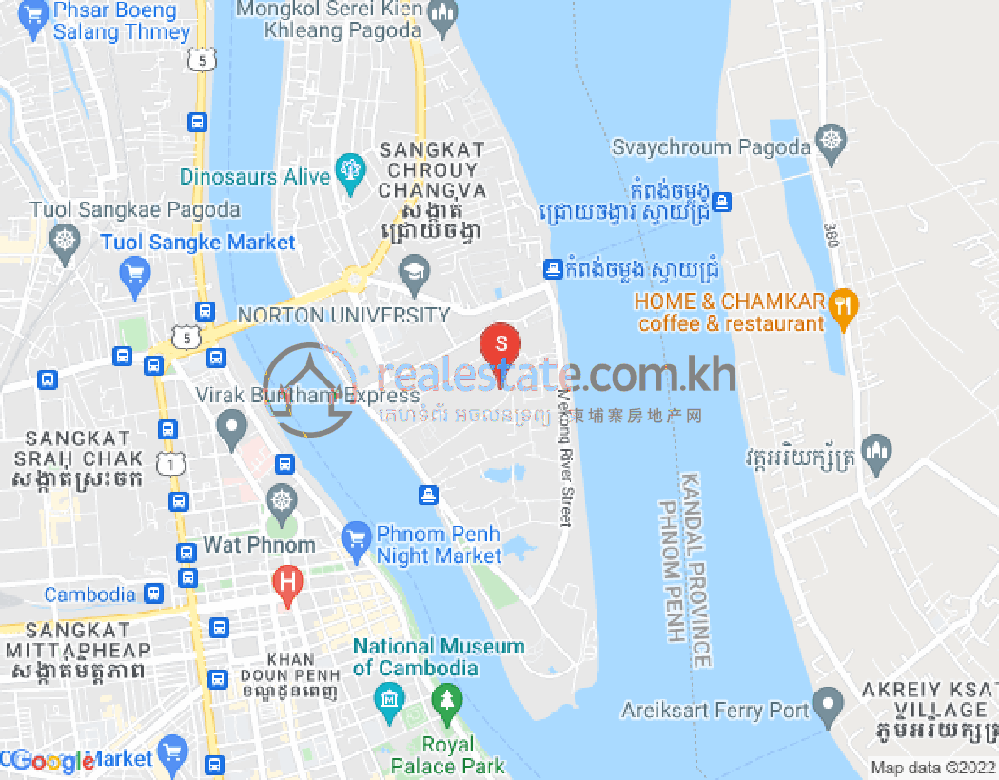 Carte de Chroy Changvar, Phnom Penh
