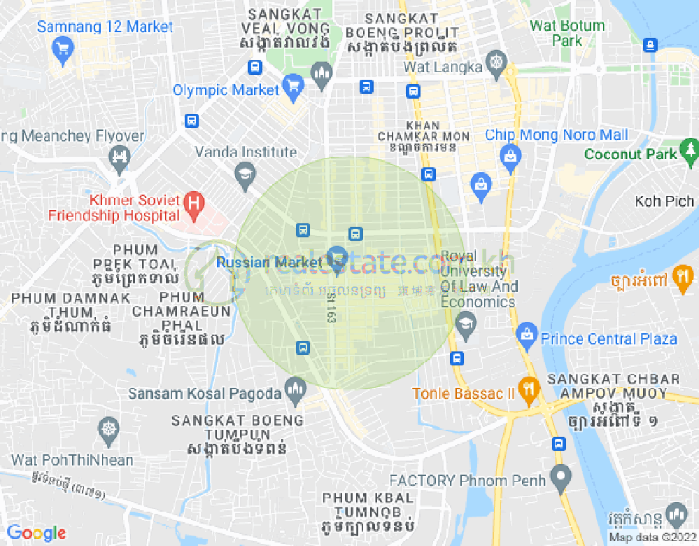 ផែនទី ទួលទំពូង១, ចំការមន, ភ្នំពេញ
