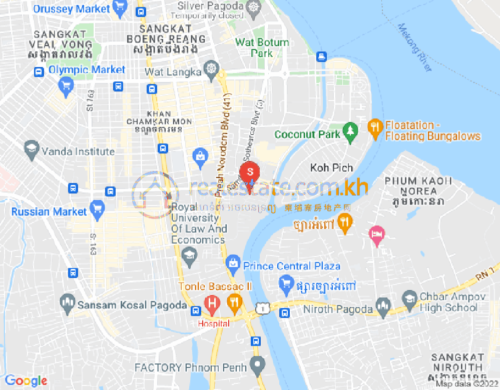 百色河分区, 占卡蒙, 金边地图