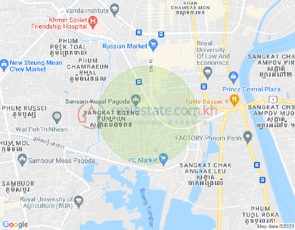 宣邦屯门1, 棉芷区, 金边地图