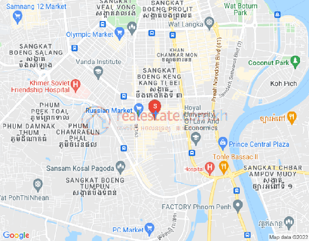 주더분2구역, 짬까몬, 프놈펜 지도