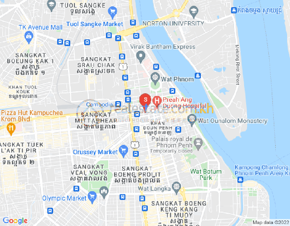 ផែនទី ផ្សារថ្មី២, ដូនពេញ, ភ្នំពេញ