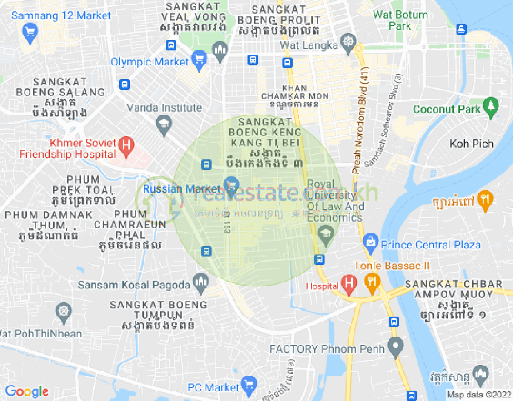 ផែនទី ទួលទំពូង១, ចំការមន, ភ្នំពេញ