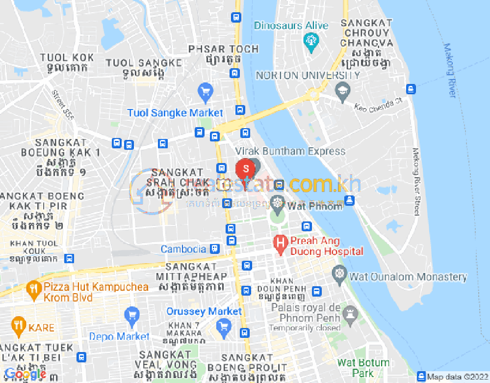 แผนที่ สระจก, ดวนป็ญ, พนมเปญ