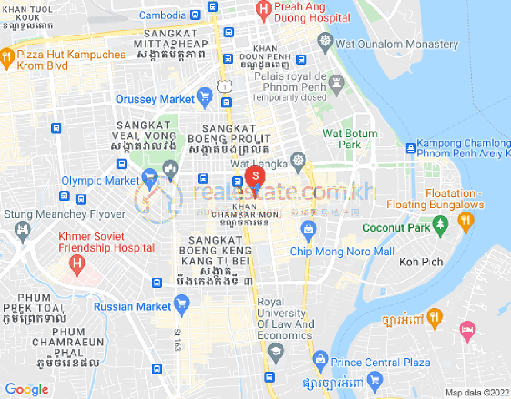 ផែនទី បឹងកេងកង១, បឹងកេងកង, ភ្នំពេញ
