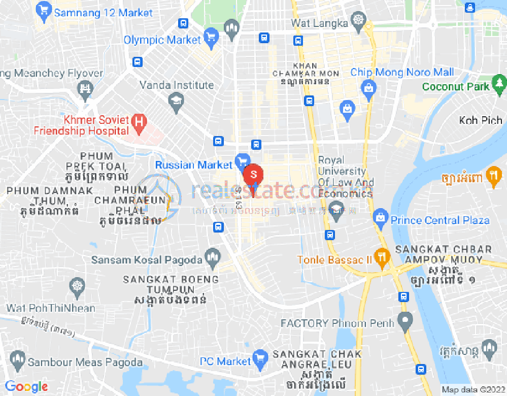 朱德奔1分区, 占卡蒙, 金边地图