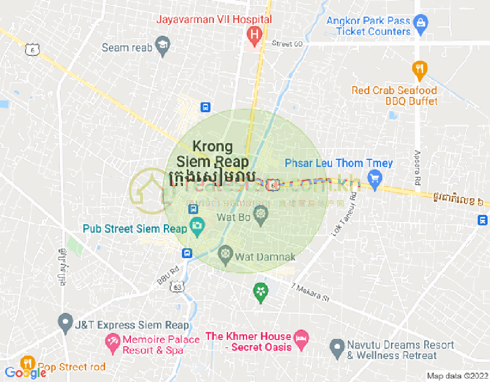Mapa: Reap 7 Makara KW Siem, Svay Dankum, Siem Reap