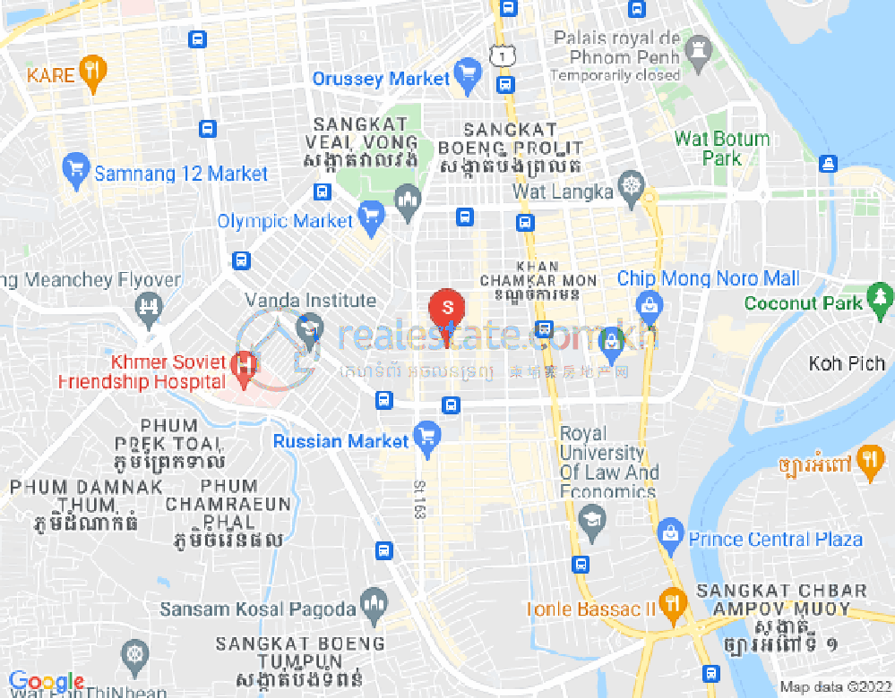 朱德奔1分区, 占卡蒙, 金边地图