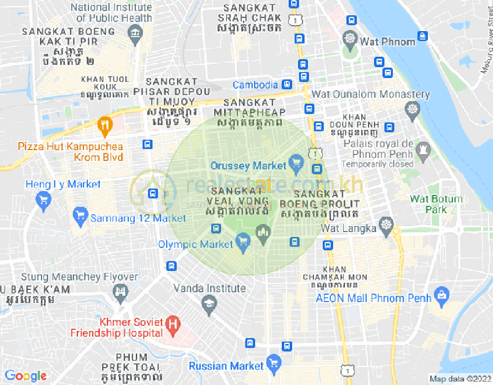 ヴィアルヴォン, 7マカラ, プノンペンの地図