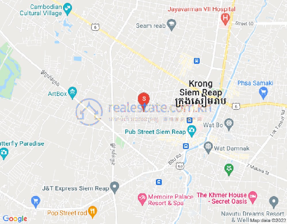 Mapa: Svay Dankum, Siem Reap
