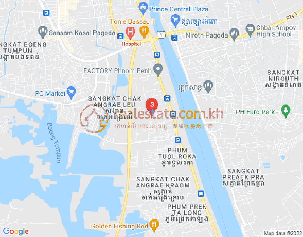 长夏上社分区, 棉芷区, 金边地图