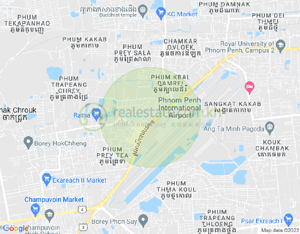 Mapa: Street 111K, Kakab 2, Por Sen Chey, Phnom Penh