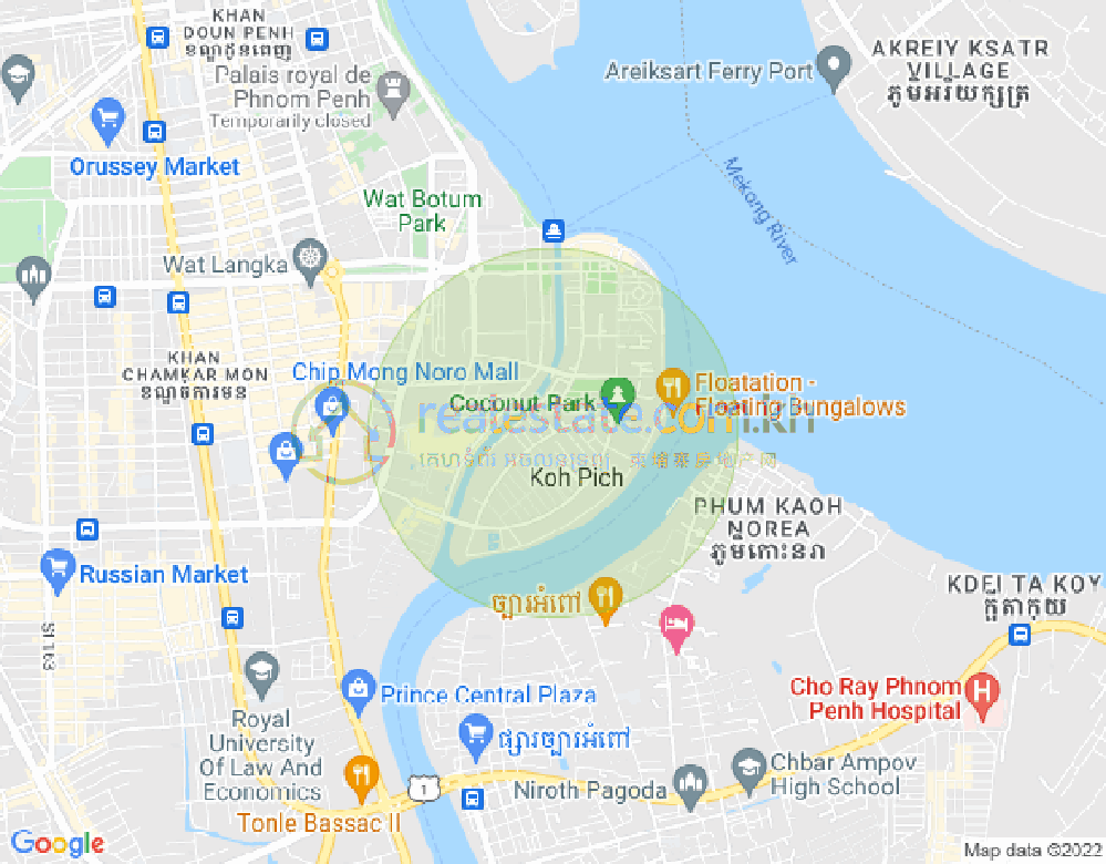 百色河分区, 占卡蒙, 金边地图