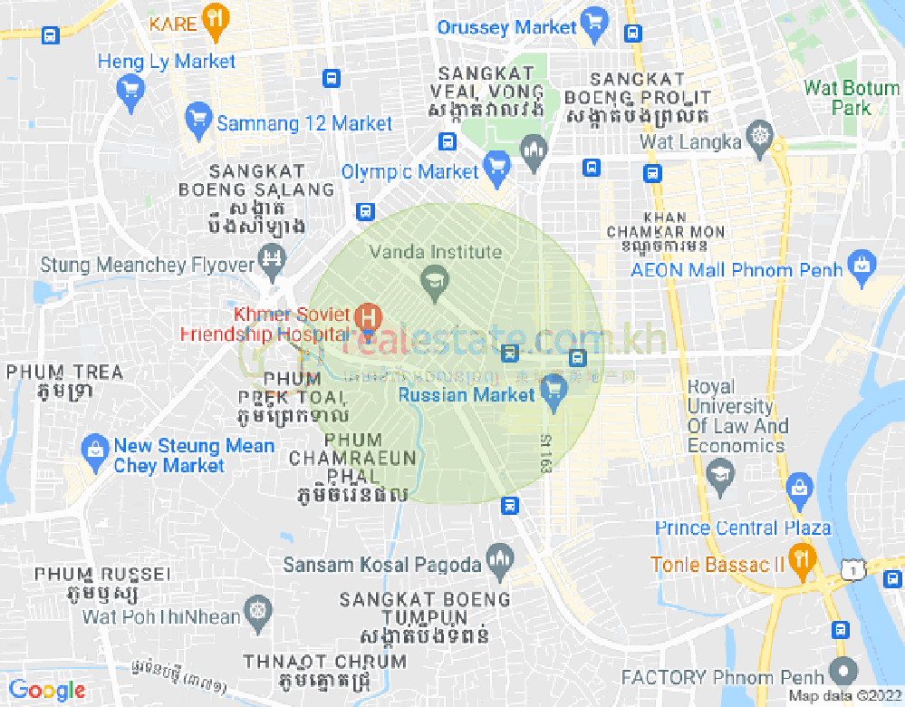 ផែនទី ទួលទំពូង១, ចំការមន, ភ្នំពេញ