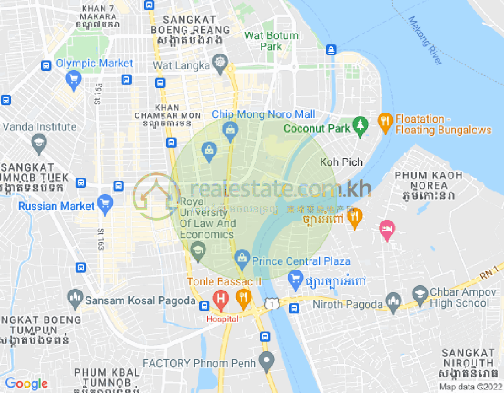 แผนที่ โตนเลบาสัก, จัมการมอน, พนมเปญ