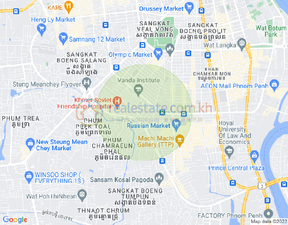 ផែនទី ទួលទំពូង១, ចំការមន, ភ្នំពេញ
