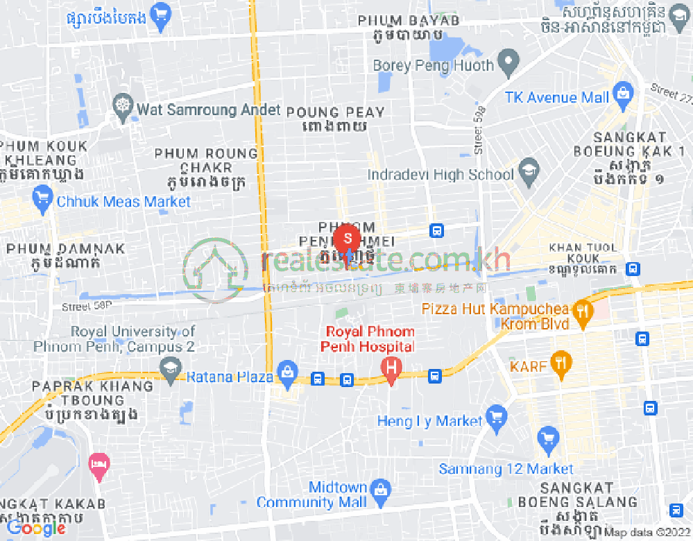 新金边, 森速区, 金边地图