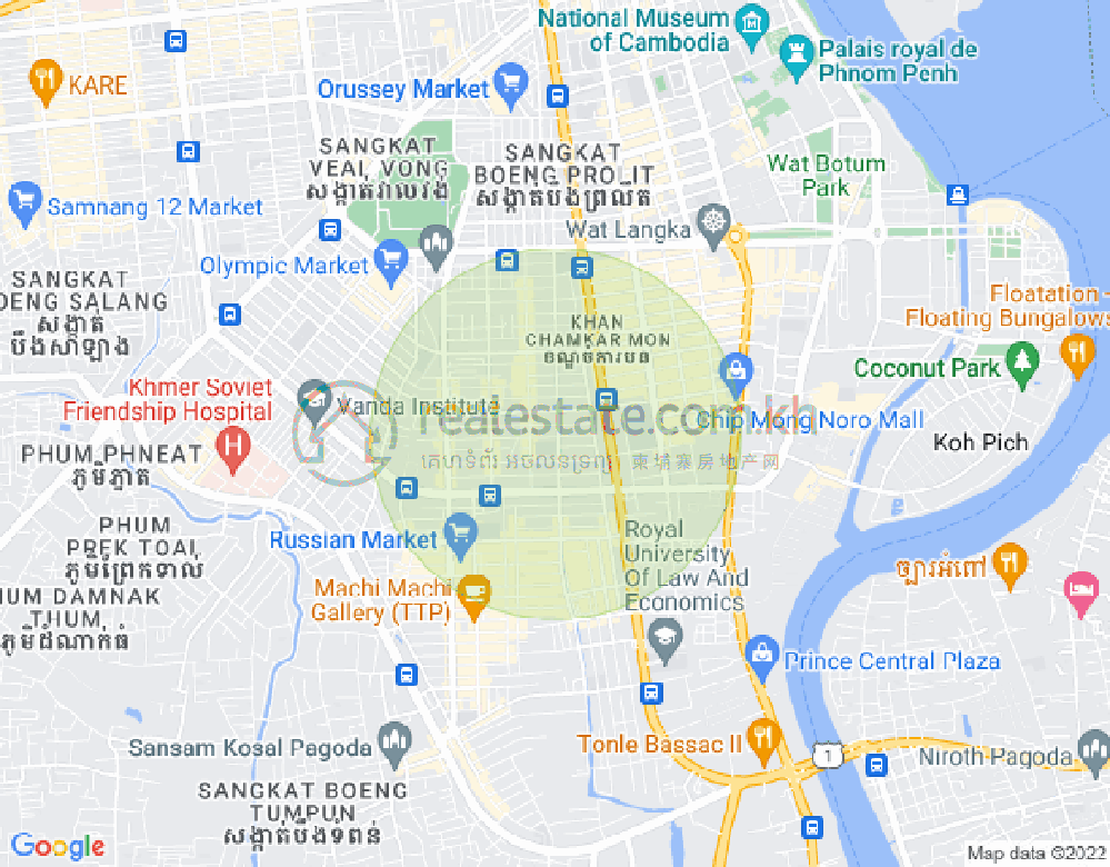 แผนที่ บีเคเค 3, บึงเกงกอง, พนมเปญ