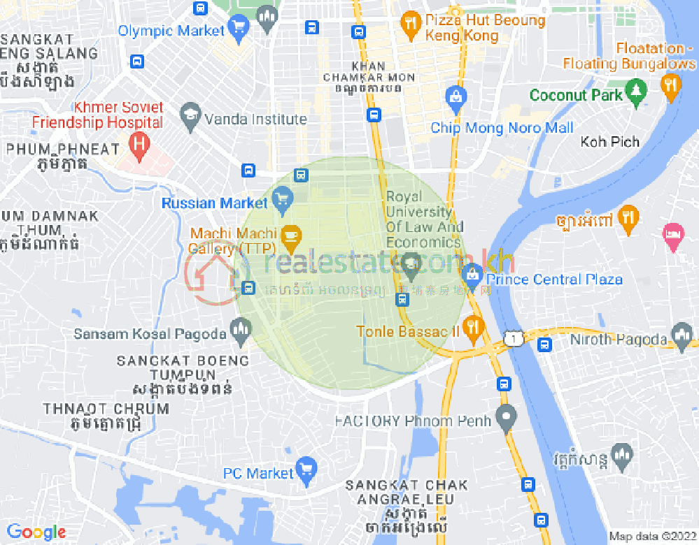 万禾密分区, 占卡蒙, 金边地图