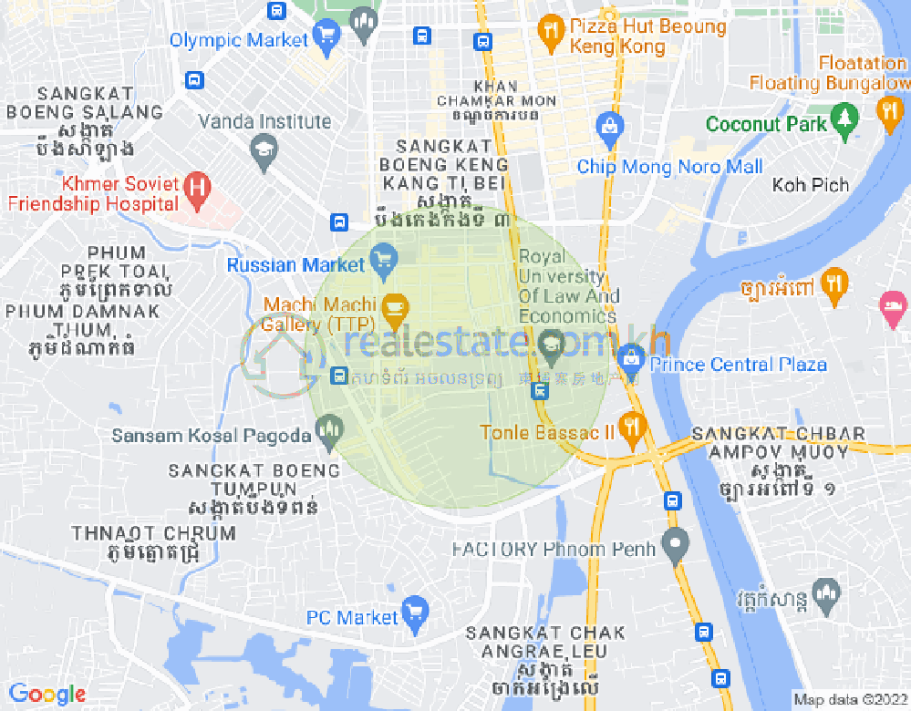 万禾密分区, 占卡蒙, 金边地图