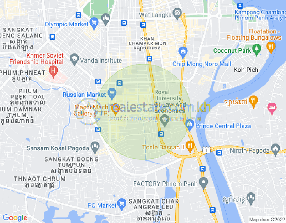 万禾密分区, 占卡蒙, 金边地图