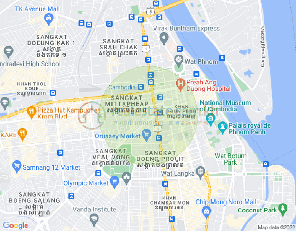 แผนที่ โอวรือไซ 3, เจ็ดมกรา, พนมเปญ