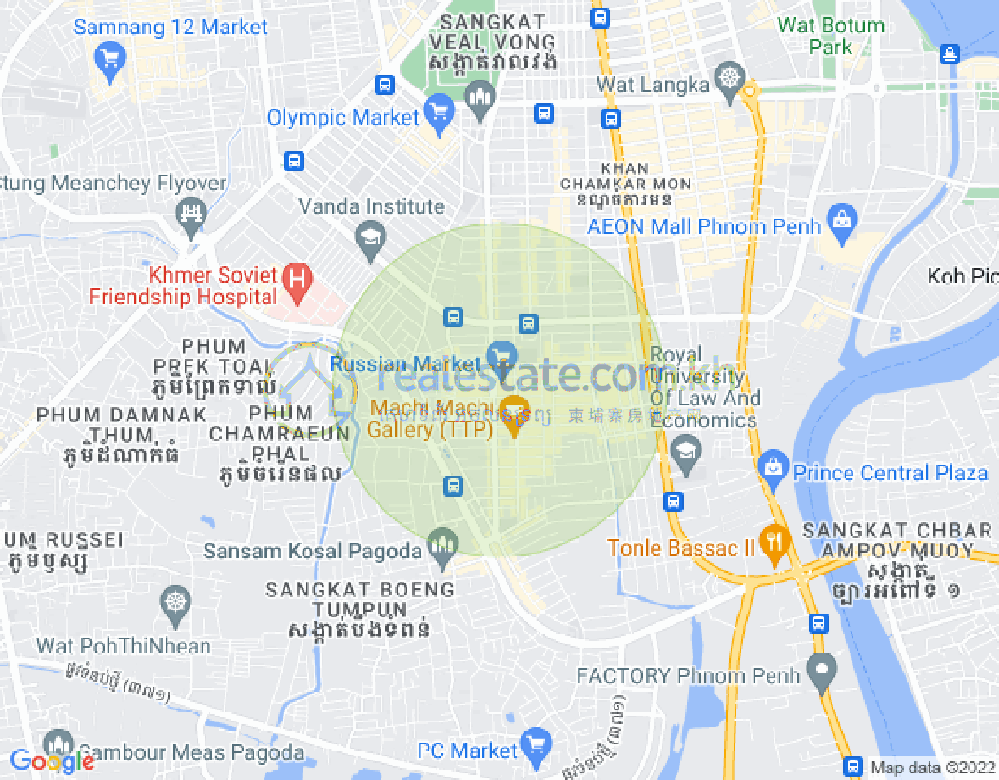 ផែនទី ទួលទំពូង១, ចំការមន, ភ្នំពេញ